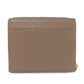 BALENCIAGA Bifold Wallet 753762 leather Brown logo Women Used Authentic