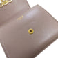 CELINE Bifold Wallet Calfskin gray Triomphe Flap Women Used Authentic