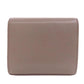 CELINE Bifold Wallet Calfskin gray Triomphe Flap Women Used Authentic