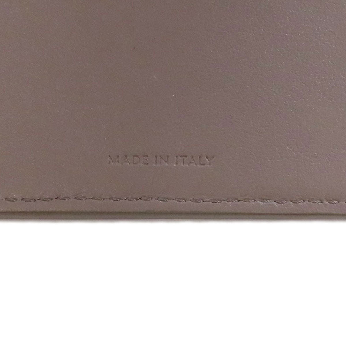 CELINE Bifold Wallet Calfskin gray Triomphe Flap Women Used Authentic