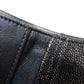 CHANEL Bifold Wallet Grained Calfskin Skin black Compact Wallet Matelasse Gold Metal Women Used Authentic