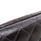 CHANEL Bifold Wallet Grained Calfskin Skin black Compact Wallet Matelasse Gold Metal Women Used Authentic