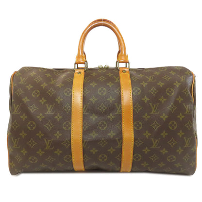 LOUIS VUITTON Boston Duffel bag M41428 Monogram canvas Brown Keepall 45