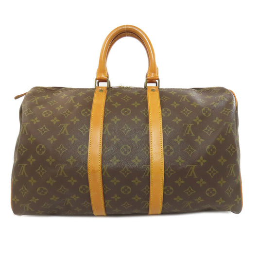 LOUIS VUITTON Boston Duffel bag M41428 Monogram canvas Brown Keepall 45