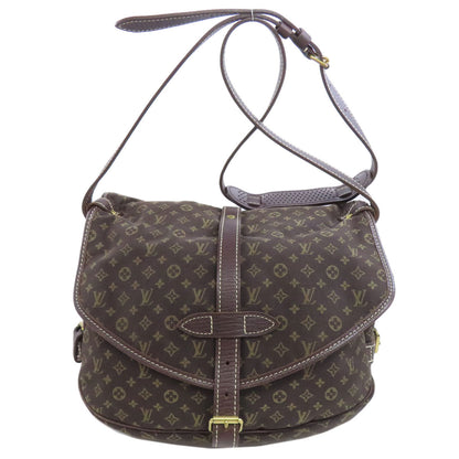 LOUIS VUITTON Shoulder Bag M95227 Monogram mini run Brown Saumur