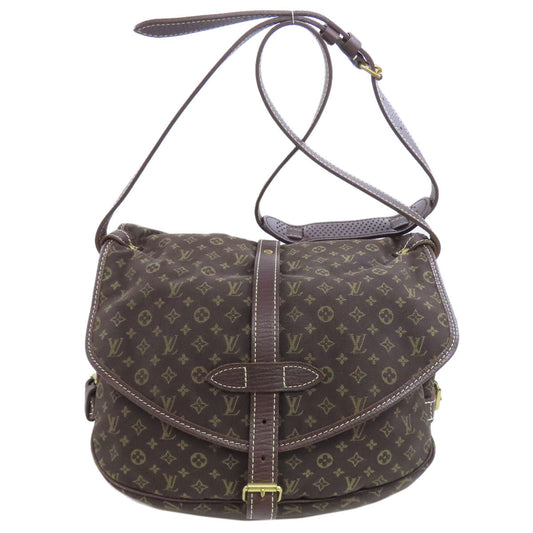 LOUIS VUITTON Shoulder Bag M95227 Monogram mini run Brown Saumur
