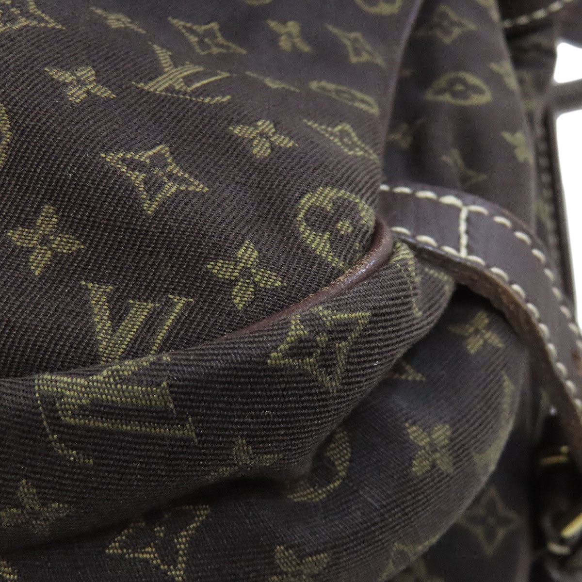 LOUIS VUITTON Shoulder Bag M95227 Monogram mini run Brown Saumur