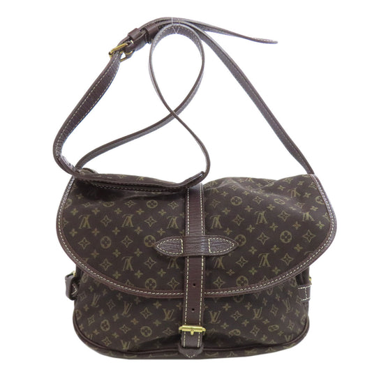 LOUIS VUITTON Shoulder Bag M95227 Monogram mini run Brown Saumur