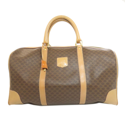 CELINE Boston Duffel bag PVC Brown Macadam Pattern