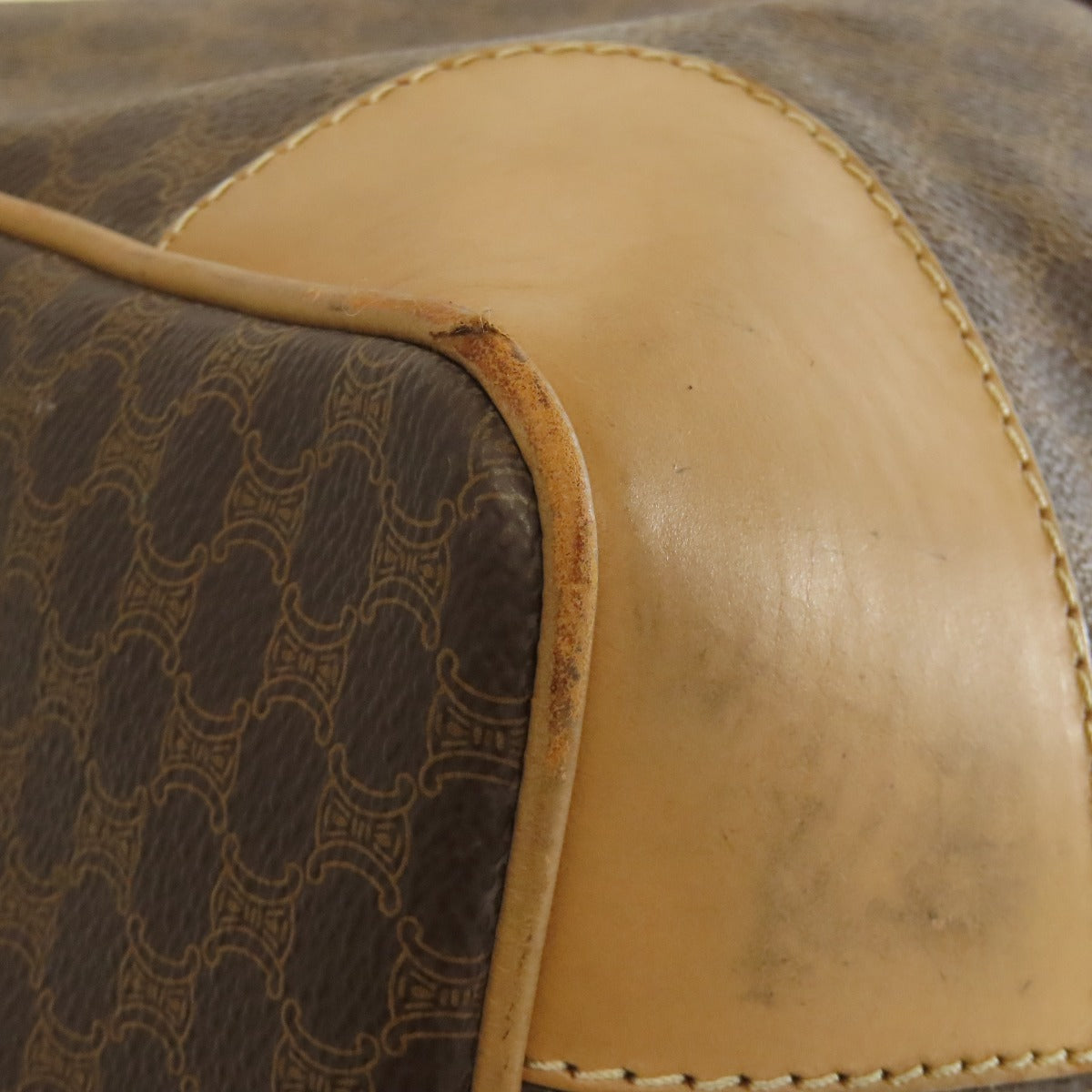 CELINE Boston Duffel bag PVC Brown Macadam Pattern