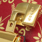 GUCCI Shoulder Bag 524405 leather Red Sylvie GG