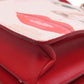 PRADA Handbag PVC Red Face Art