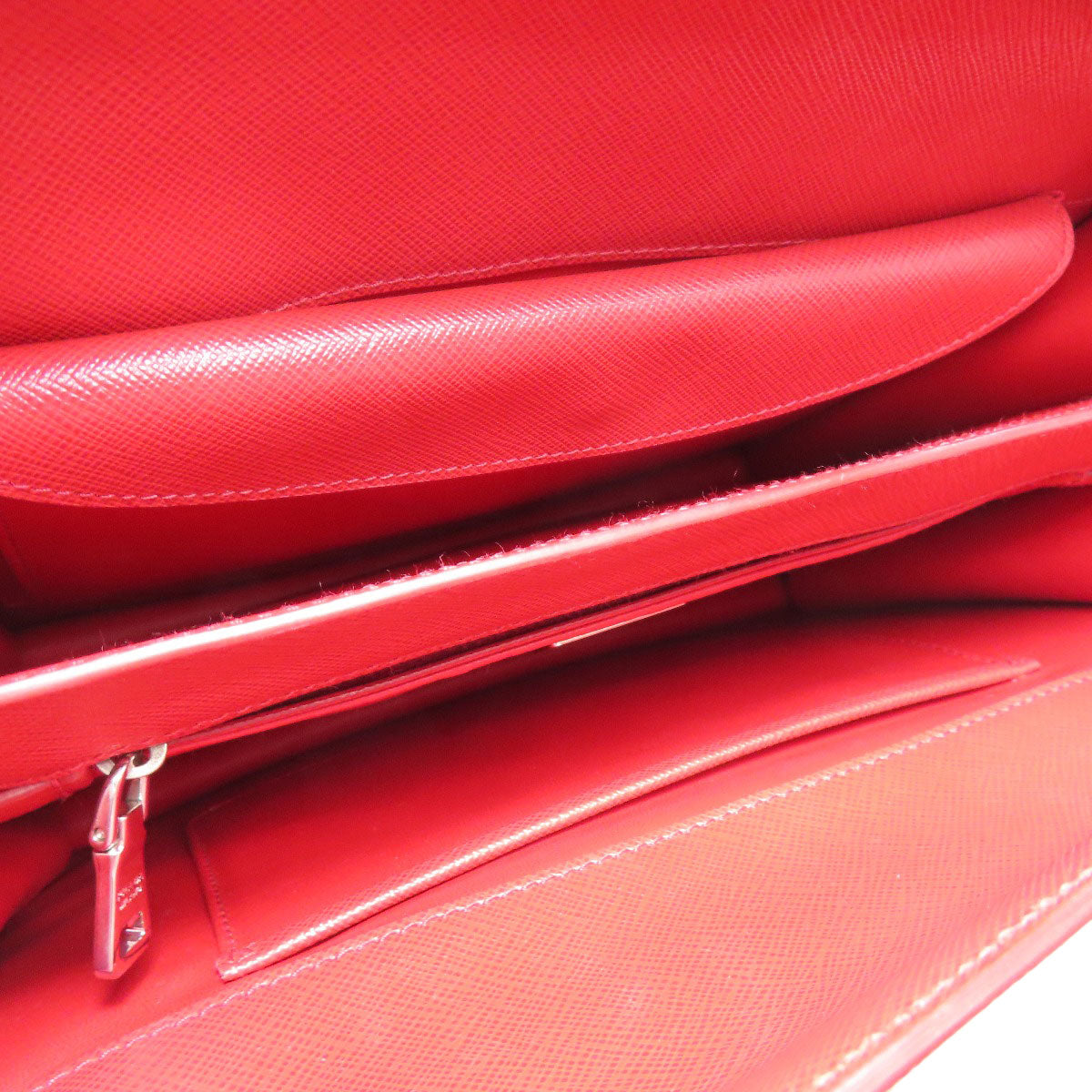 PRADA Handbag PVC Red Face Art