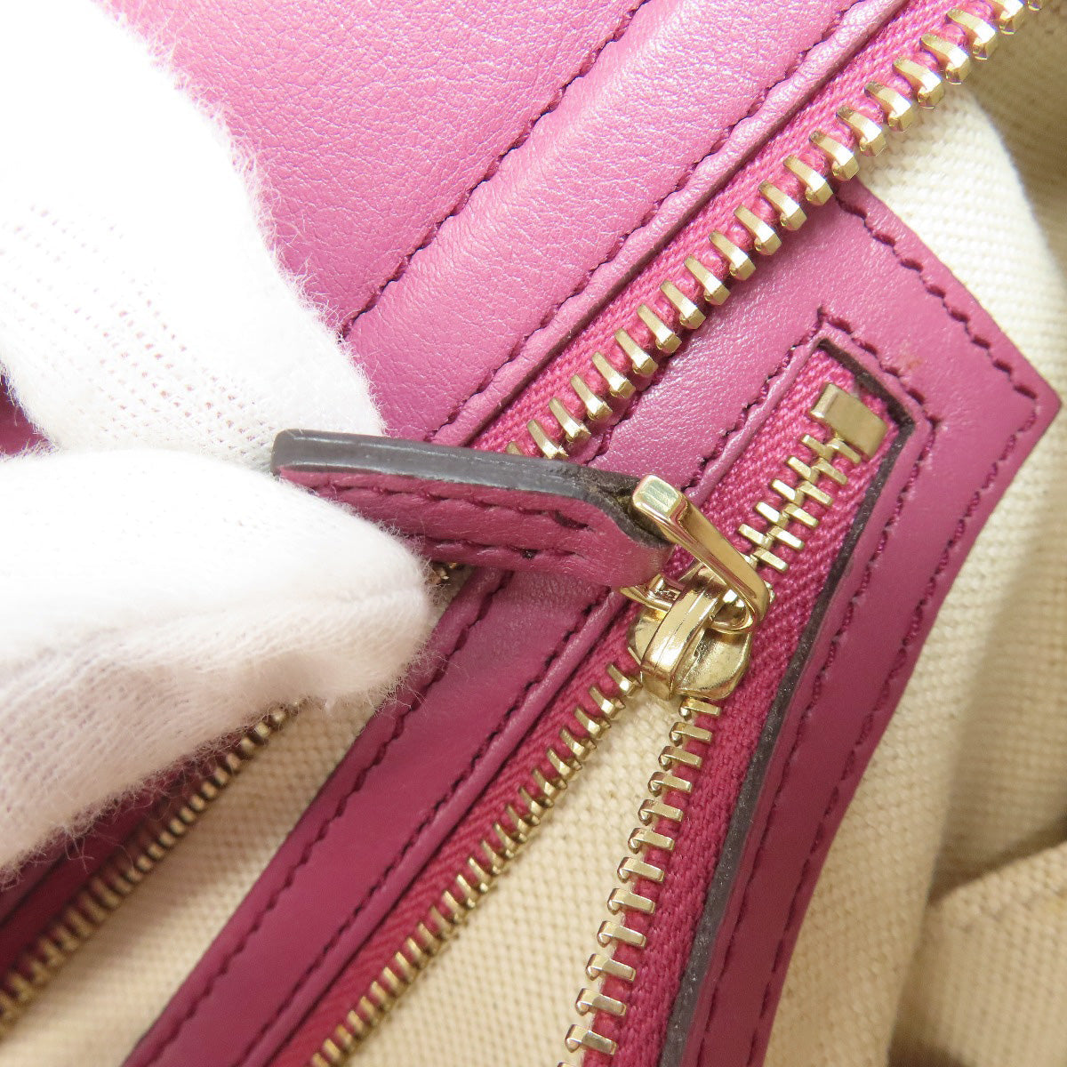 GUCCI Handbag 353119 leather pink GG Signature Shima
