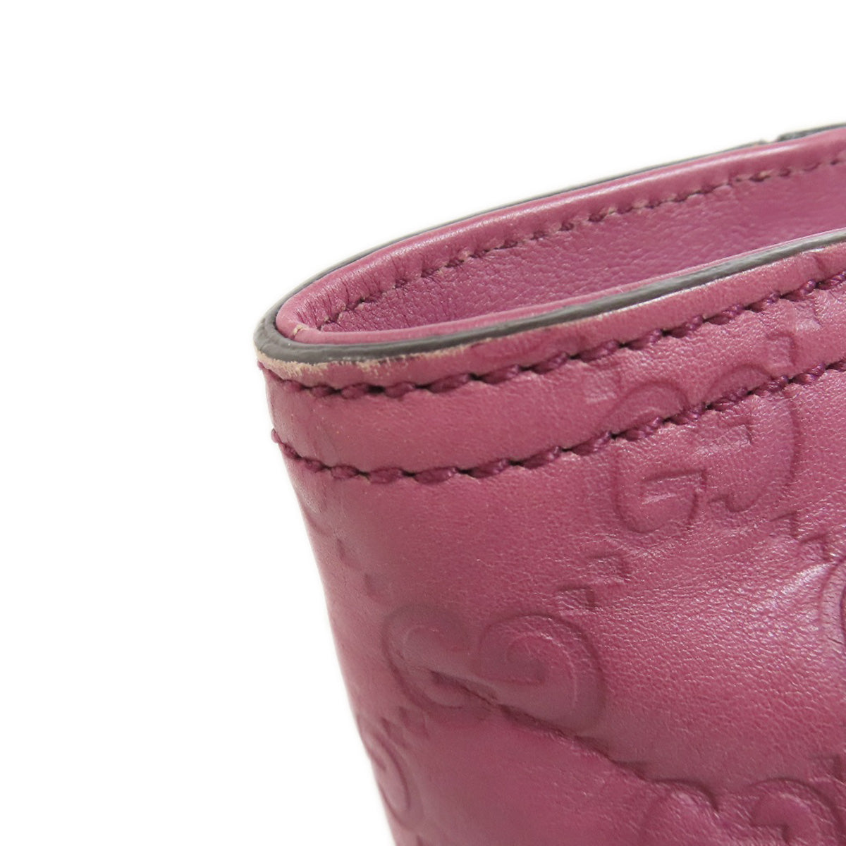 GUCCI Handbag 353119 leather pink GG Signature Shima