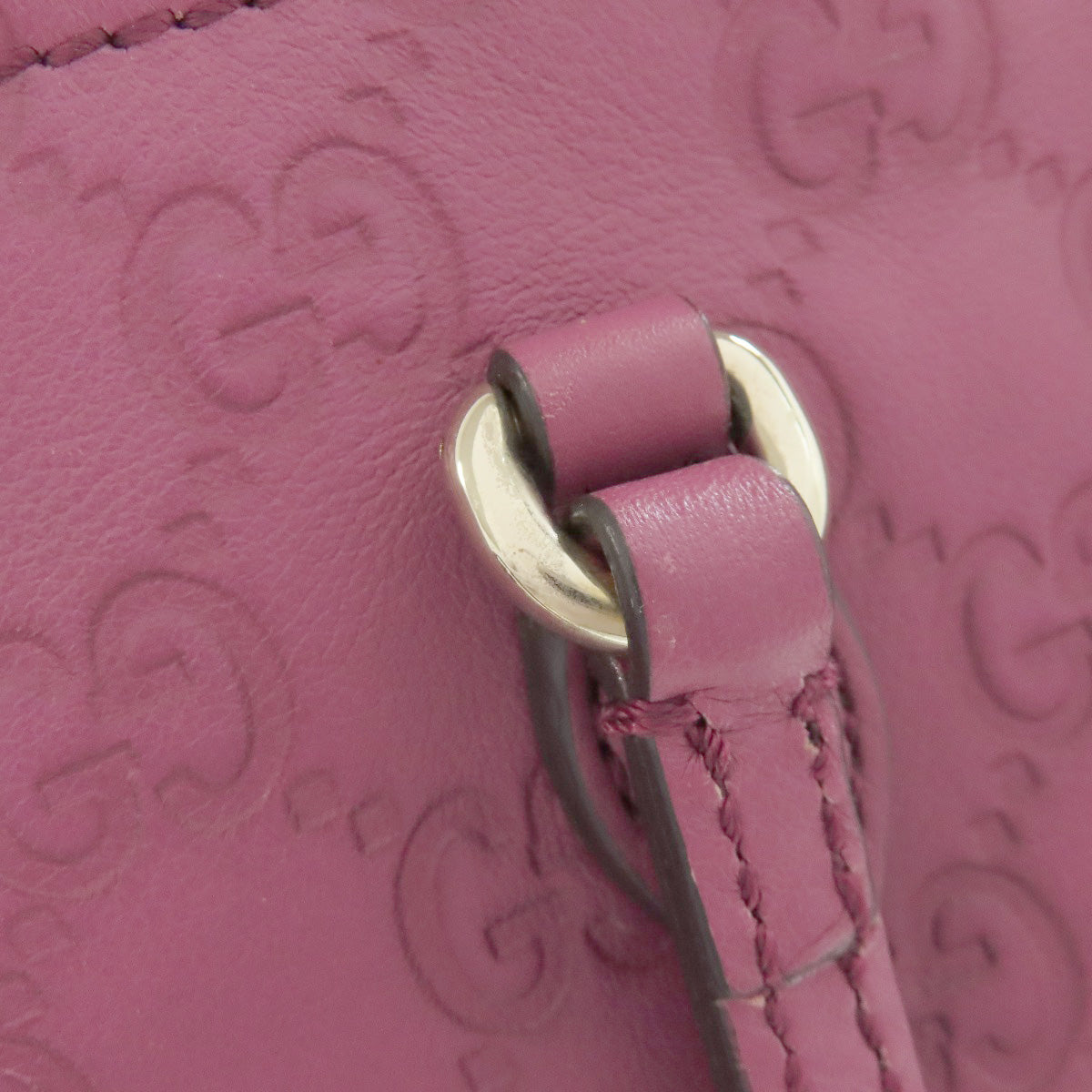 GUCCI Handbag 353119 leather pink GG Signature Shima