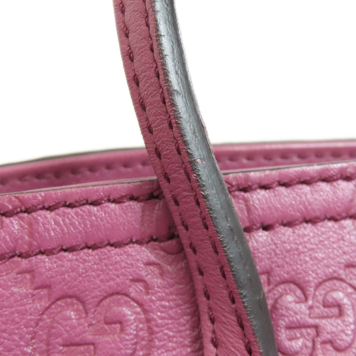GUCCI Handbag 353119 leather pink GG Signature Shima