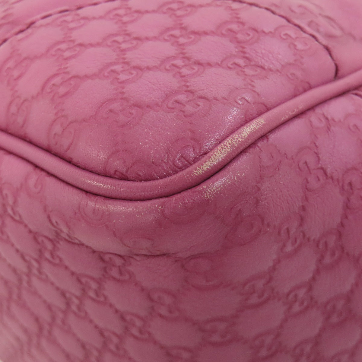 GUCCI Handbag 353119 leather pink GG Signature Shima