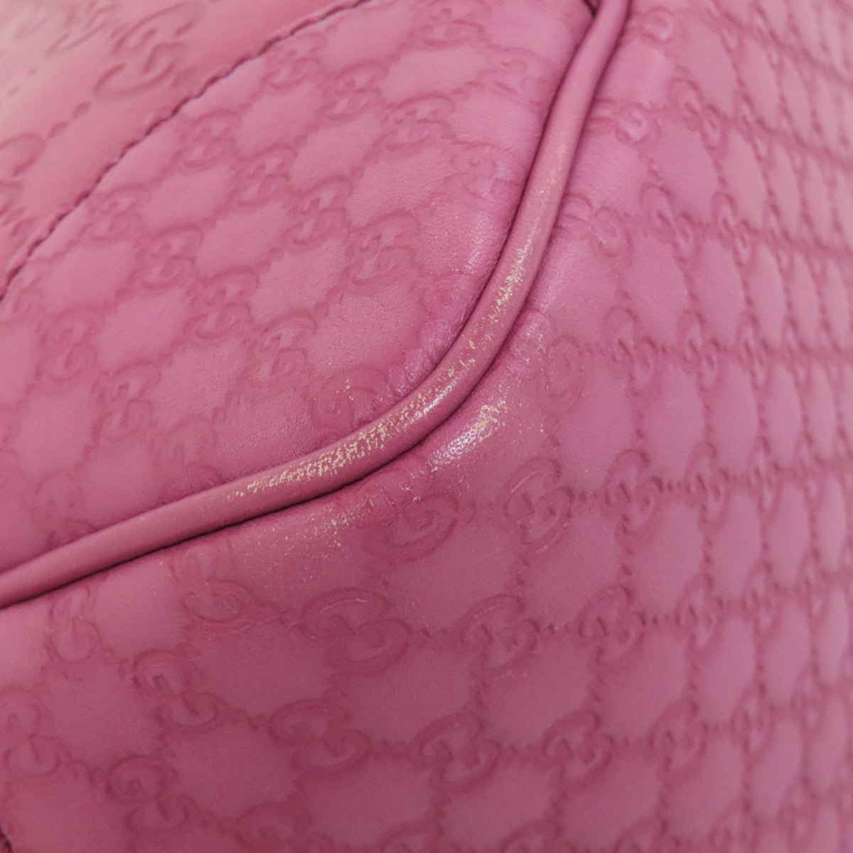 GUCCI Handbag 353119 leather pink GG Signature Shima