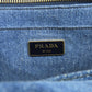 PRADA Handbag 1BG439 denim blue Canapa mini 2 WAY