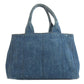 PRADA Tote Bag B1877B denim blue Canapa