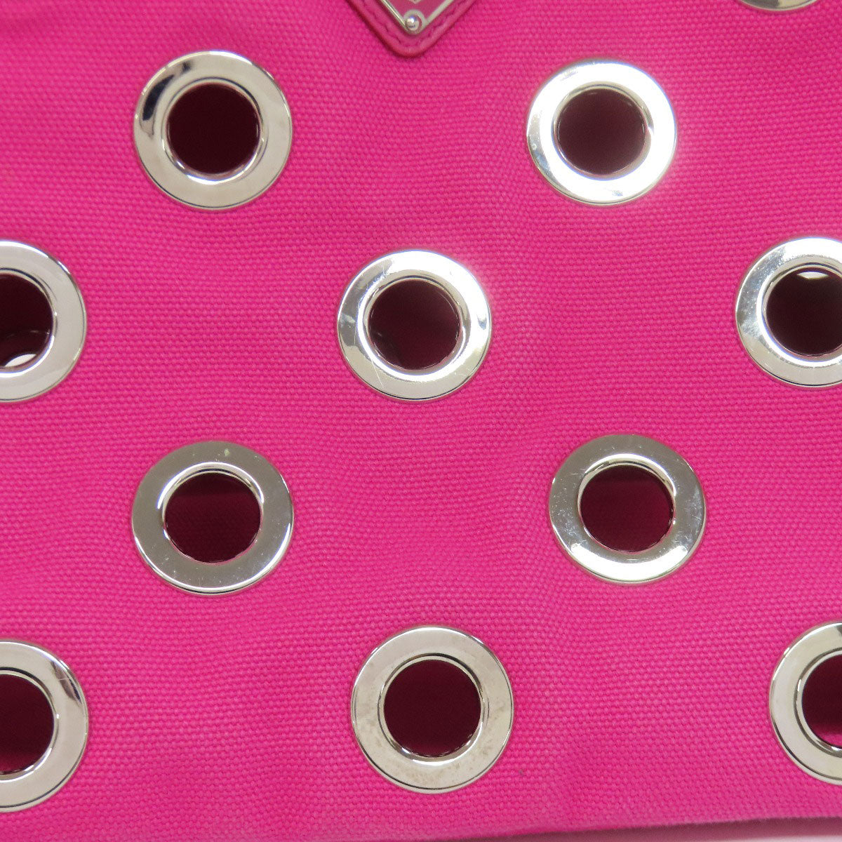 PRADA Handbag 1BG439 canvas pink Kanapamini Punching 2WAY