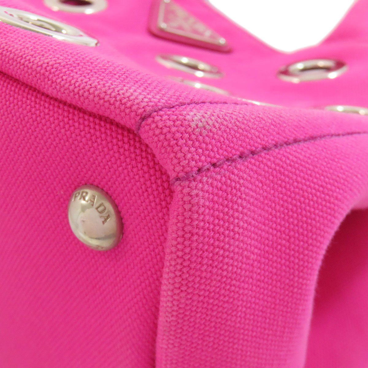 PRADA Handbag 1BG439 canvas pink Kanapamini Punching 2WAY