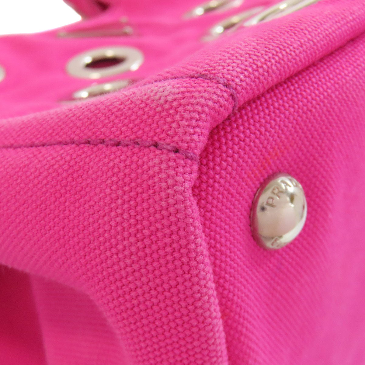 PRADA Handbag 1BG439 canvas pink Kanapamini Punching 2WAY