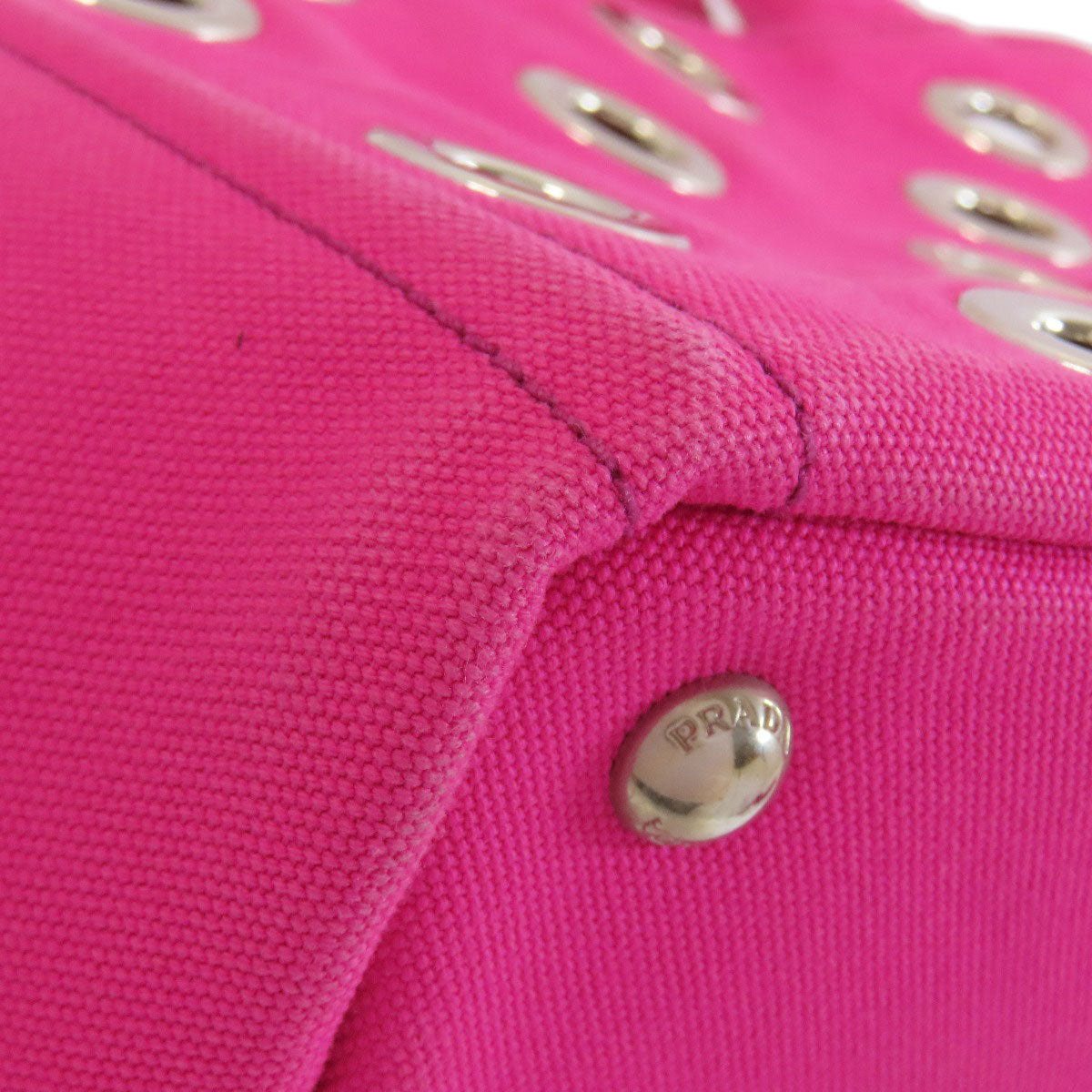 PRADA Handbag 1BG439 canvas pink Kanapamini Punching 2WAY