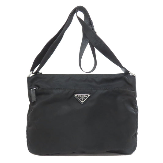 PRADA Shoulder Bag Nylon black logoMetal