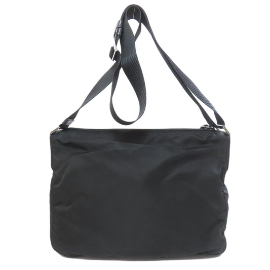 PRADA Shoulder Bag Nylon black logoMetal