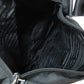 PRADA Shoulder Bag Nylon black logoMetal