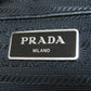 PRADA Shoulder Bag Nylon black logoMetal