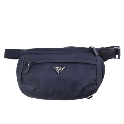 PRADA Sling bag Nylon Navy logoMetal