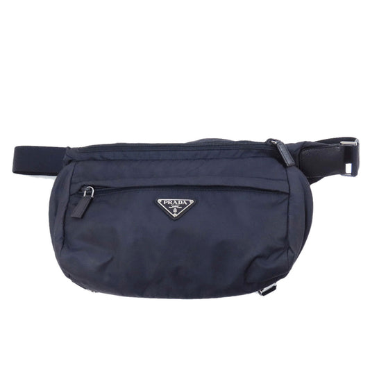 PRADA Sling bag Nylon Navy logoMetal