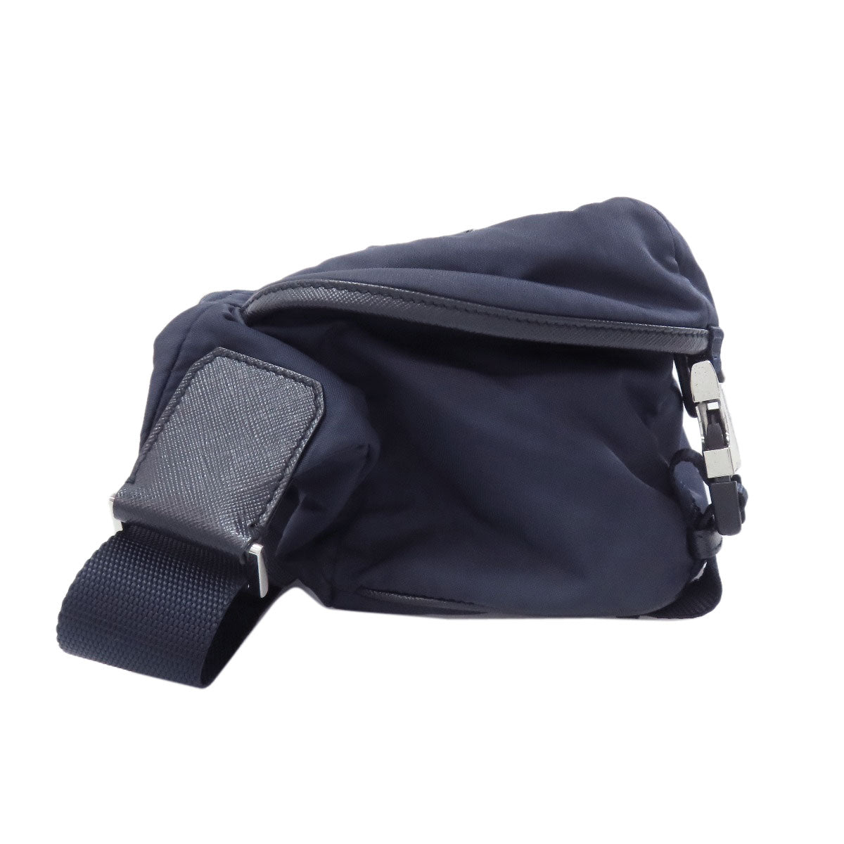 PRADA Sling bag Nylon Navy logoMetal