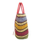 BALENCIAGA Tote Bag 286370 straw multicolor Basket bag