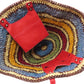 BALENCIAGA Tote Bag 286370 straw multicolor Basket bag