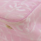 CHANEL Handbag Nylon jacquard pink New Travel Line PM