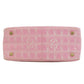 CHANEL Handbag Nylon jacquard pink New Travel Line PM
