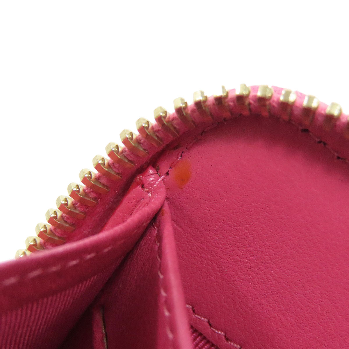 CHANEL Long Wallet Purse lambskin pink Matelasse COCO Mark Gold Metal
