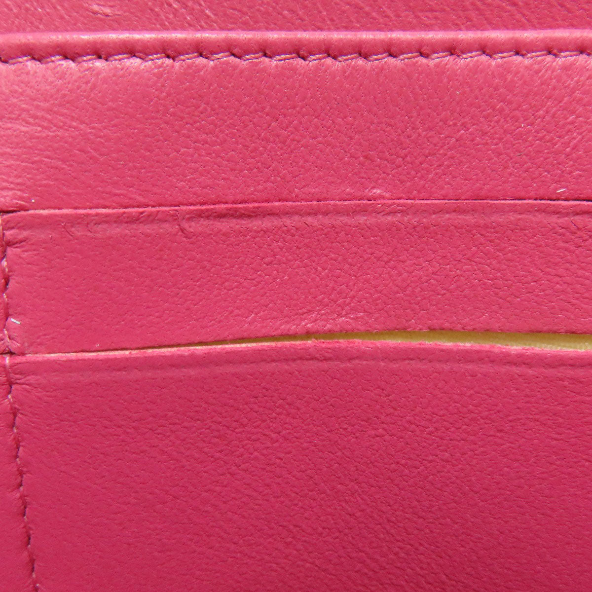 CHANEL Long Wallet Purse lambskin pink Matelasse COCO Mark Gold Metal