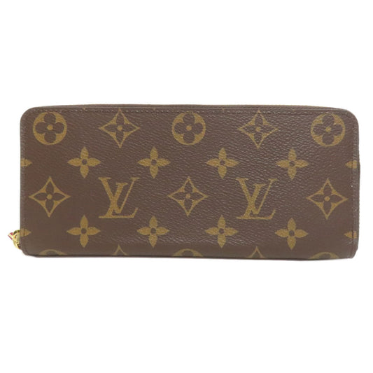LOUIS VUITTON Long Wallet Purse M60742 Monogram canvas Brown Portefeuille Clemence