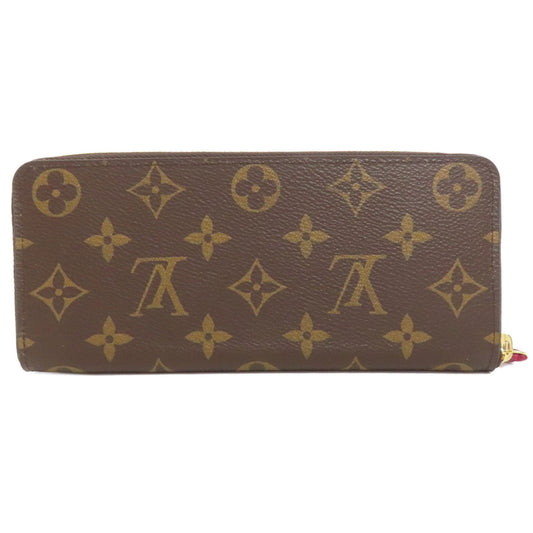 LOUIS VUITTON Long Wallet Purse M60742 Monogram canvas Brown Portefeuille Clemence