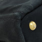 PRADA Handbag canvas black Canapa mini 2 WAY