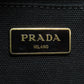 PRADA Handbag canvas black Canapa mini 2 WAY