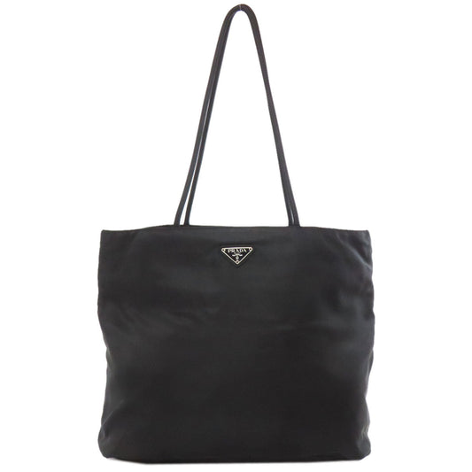 PRADA Tote Bag Nylon black logoMetal