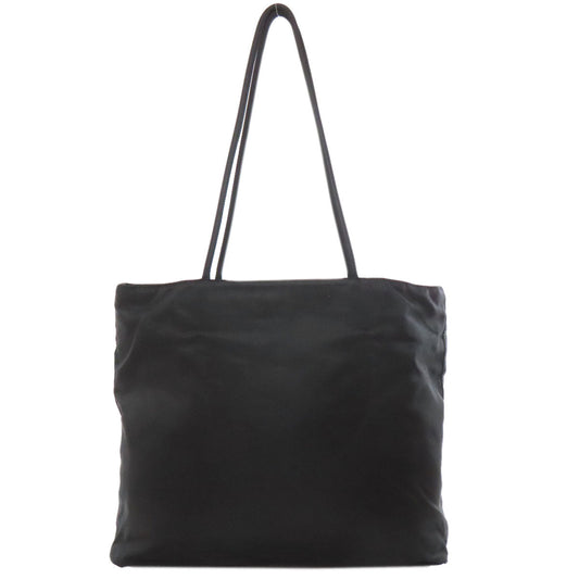PRADA Tote Bag Nylon black logoMetal