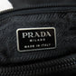 PRADA Tote Bag Nylon black logoMetal