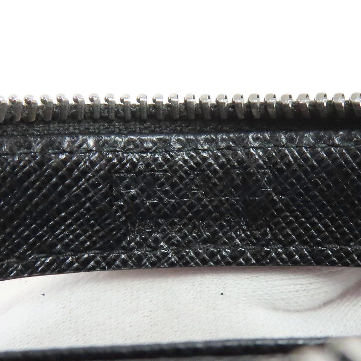PRADA Accessory pouch Safiano black logoMetal